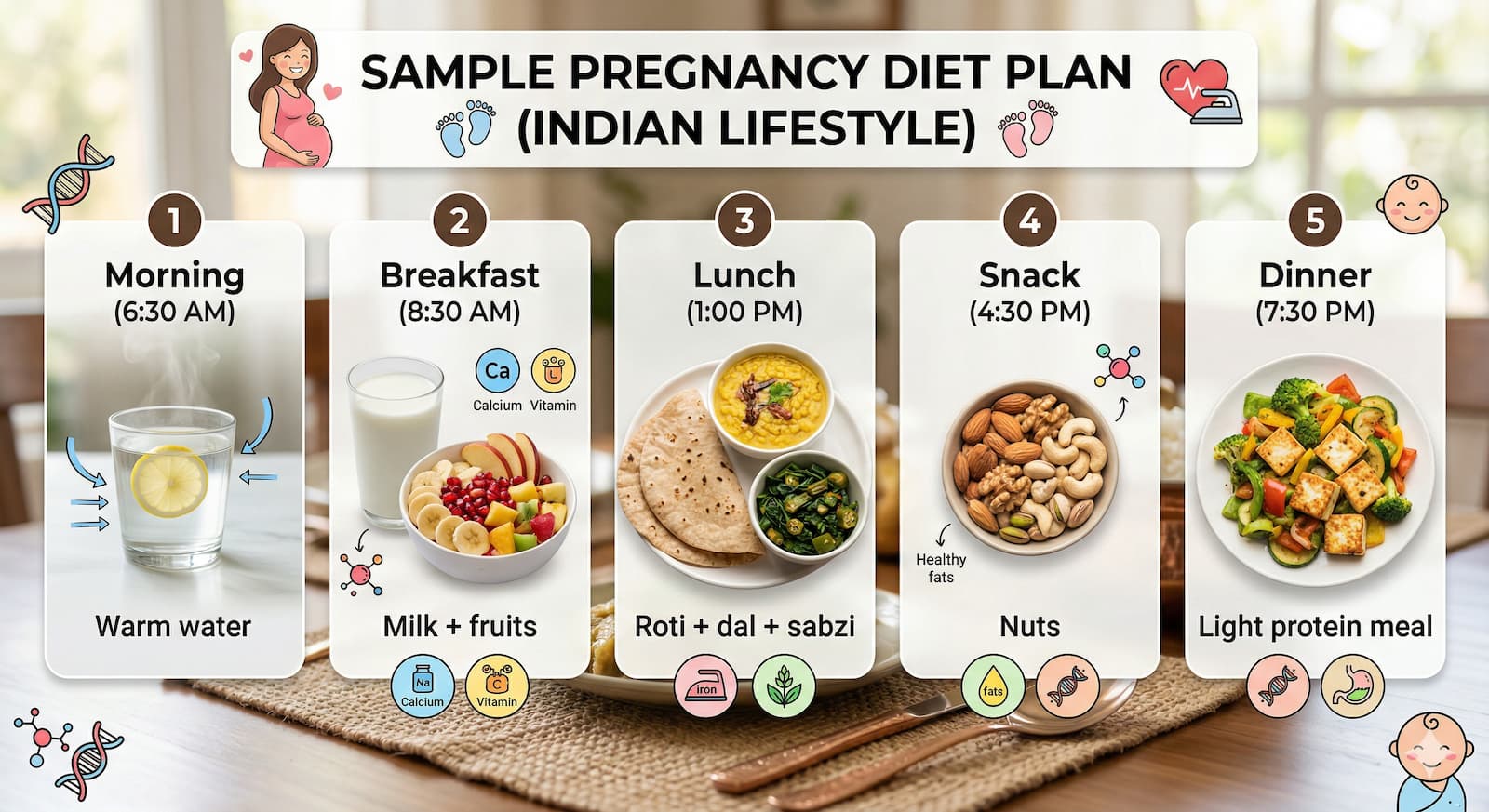 Sample Pregnancy Diet Plan Indian Lifestyle
