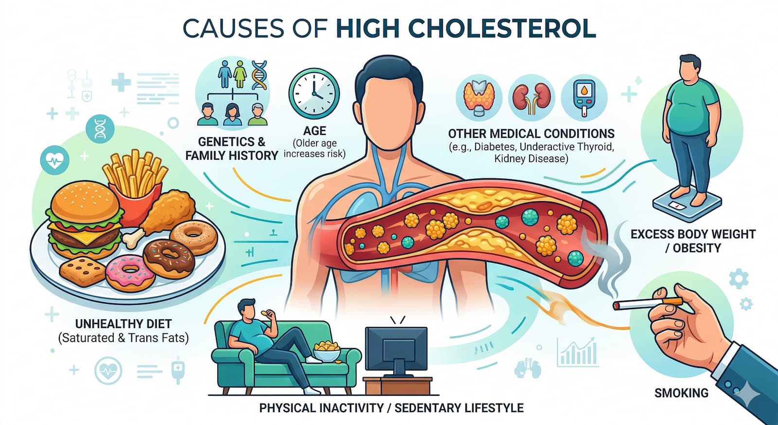 Causes of High Cholesterol