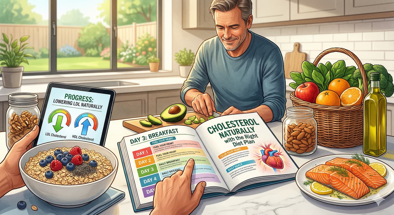 Cholesterol Naturally with the Right Diet Plan