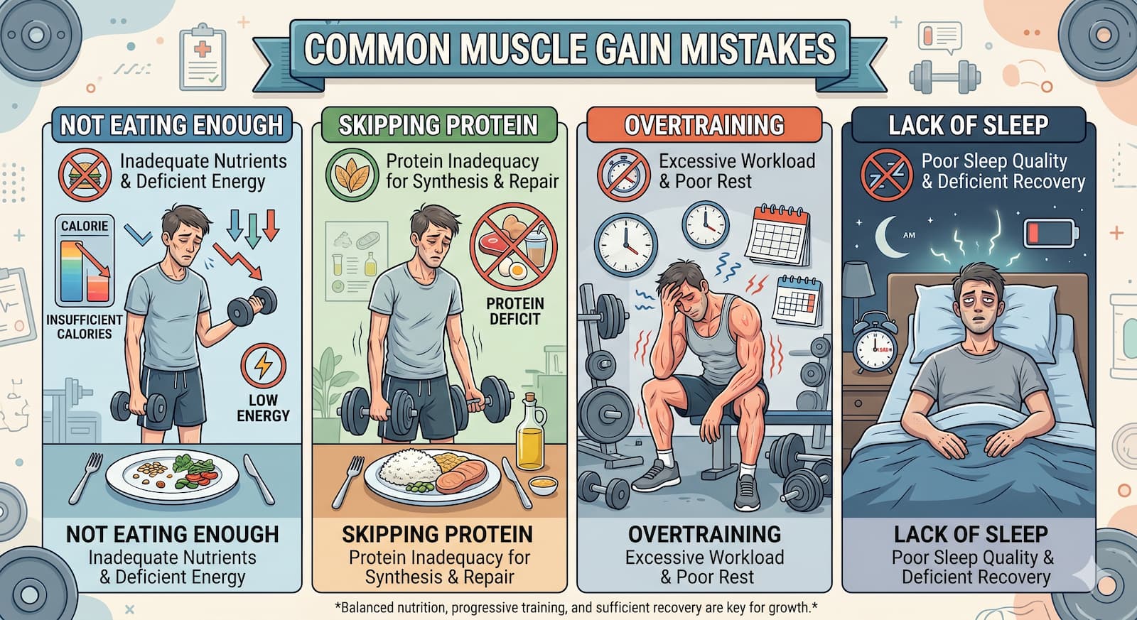 Common Muscle Gain Mistakes