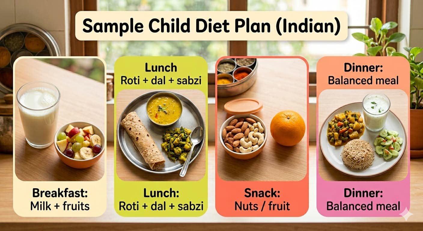 Sample Child Diet Plan Indian