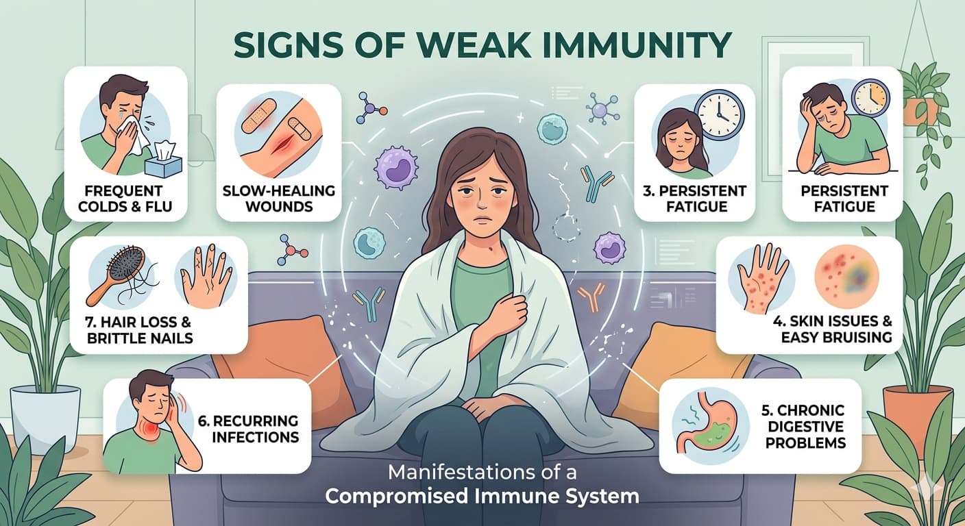 Signs of Weak Immunity