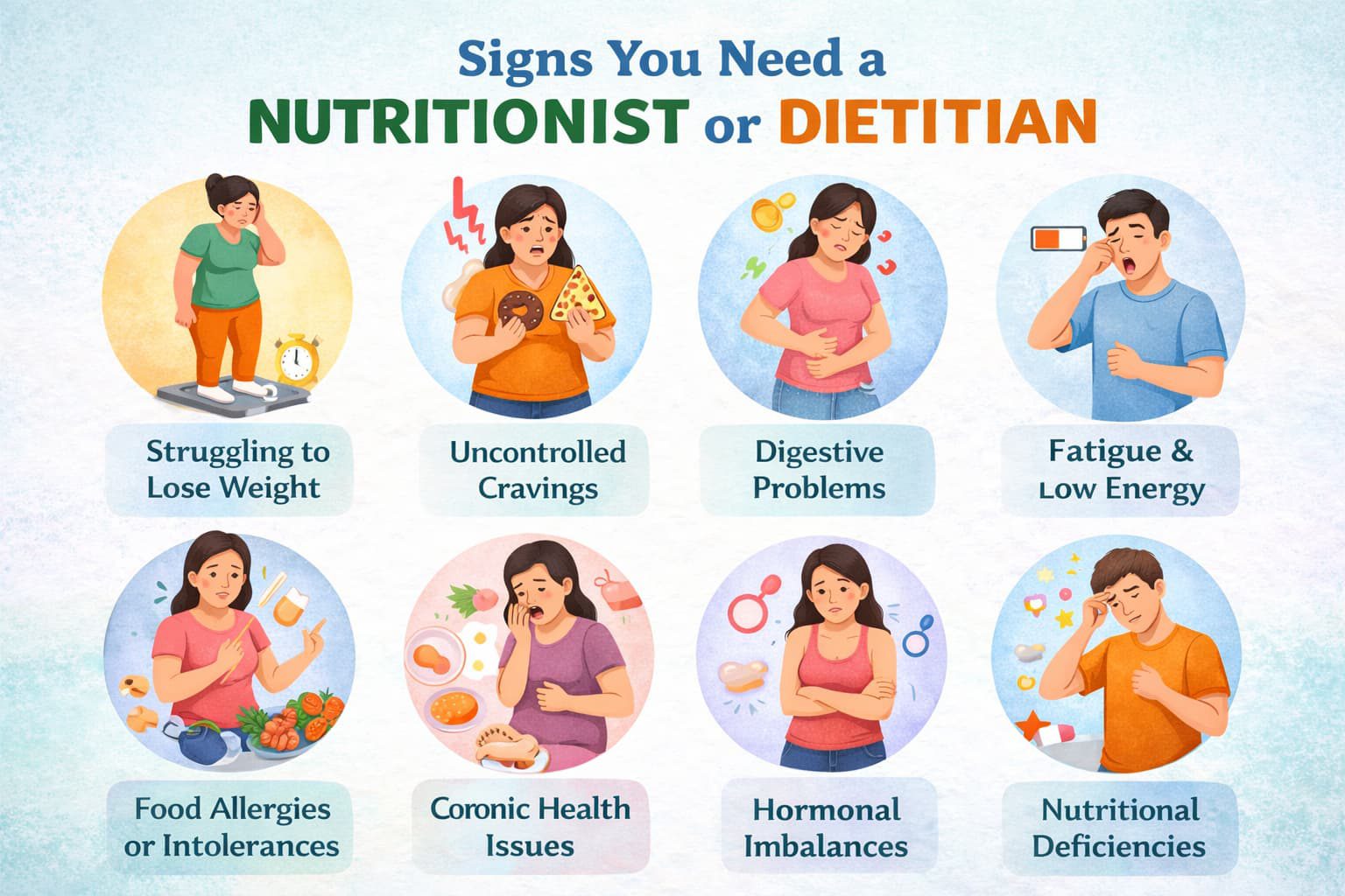 Signs You Need a Nutritionist or Dietitian