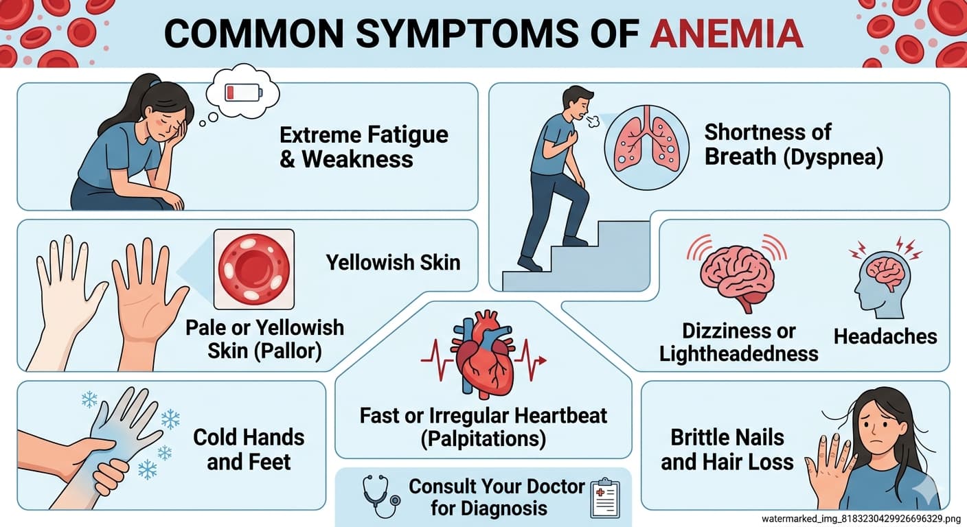 Common Symptoms of Anemia